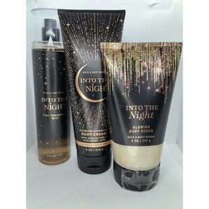 3 bbw Set INTO THE NIGHT Cream / Mist / Scrub
